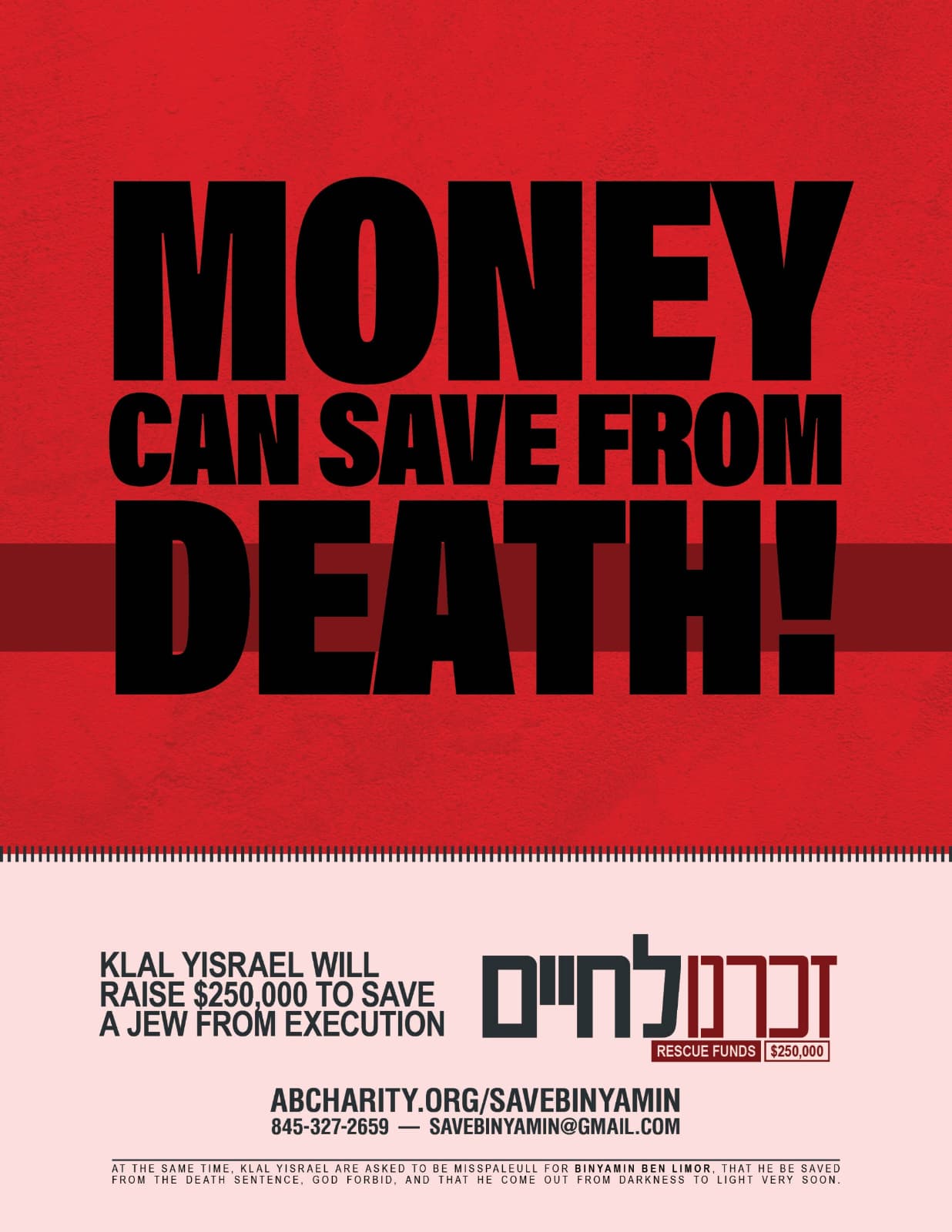 Money Can Save From Death - Klal Yisrael Will Raise $250,000 to Save a Jew From Execution